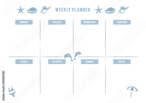 Weekly planner, printable planner, weekly to do list planner, daily planner.