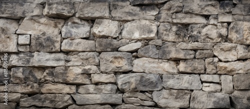 A wall with a rock texture providing a rough and natural appearance perfect for a copy space image