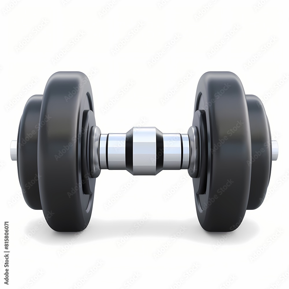 Weight Lifter icon, 3D render, white background, generative AI Weight Lifter icon, 3D render, white background, generative AI