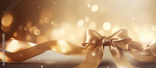Shiny ribbon on a vintage background with copy space image