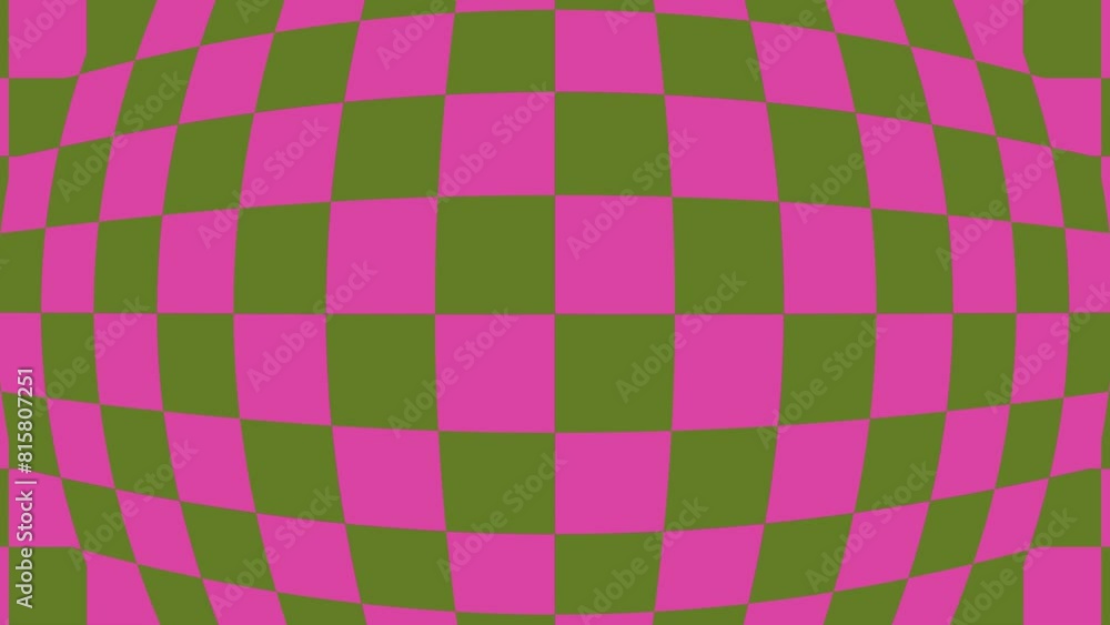 Animated chessboard in 4K resolution. background, Square ornament. Hot pink and green colors. Multicolored seamless pattern with geometric animated background. High quality. Country style. Retro Animated chessboard in 4K resolution. background, Square ornament. Hot pink and green colors. Multicolored seamless pattern with geometric animated background. High quality. Country style. Retro