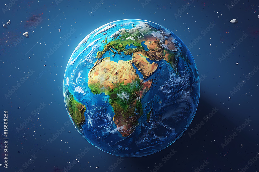 A vibrant blue and green eco Earth globe symbolizes environmental world protection, ecological conservation, and the urgent message of A vibrant blue and green eco Earth globe symbolizes environmental world protection, ecological conservation, and the urgent message of