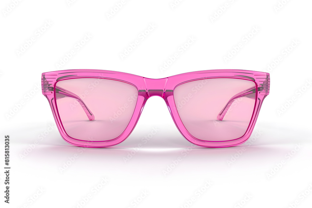 3d Glasses with Pink Frames isolated on white background 3d Glasses with Pink Frames isolated on white background