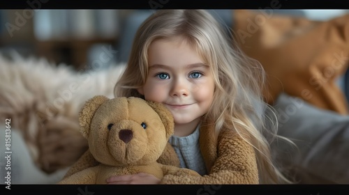 child with teddy bear