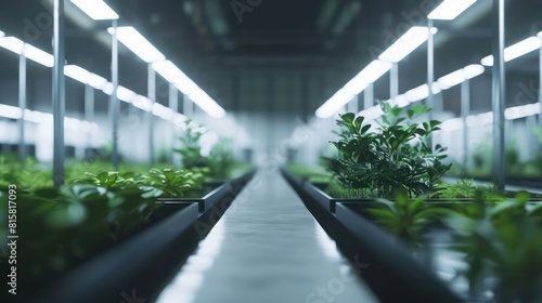 vertical farming indoor room, people on the plantation