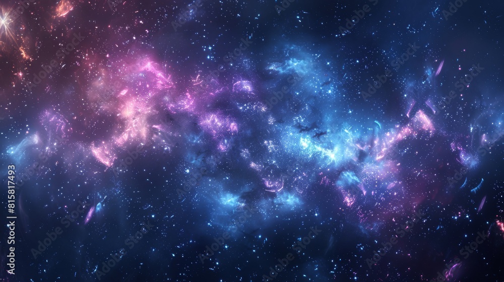 The image is a beautiful space nebula.