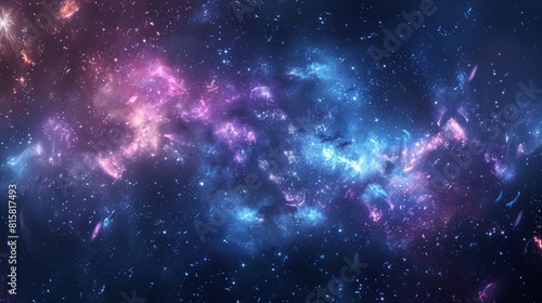 The image is a beautiful space nebula. photo