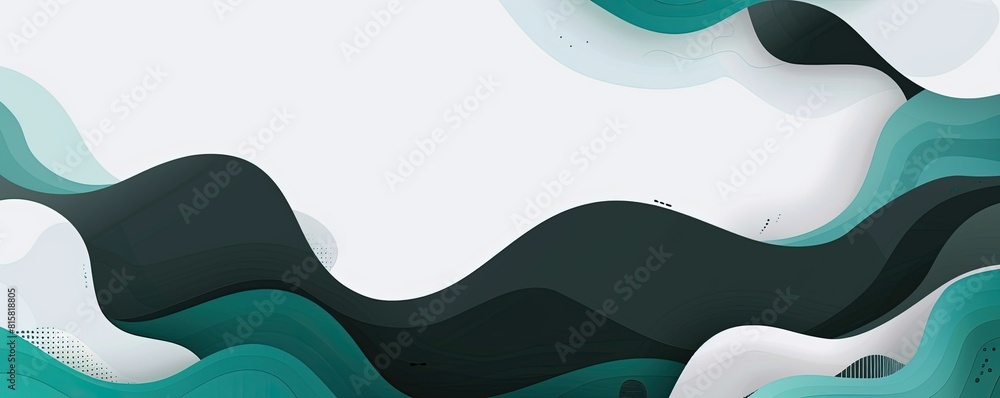 Modern abstract background vector with Black and Deep Teal gradient color, white space in the center of the composition, in the style of vector illustration Modern abstract background vector with Black and Deep Teal gradient color, white space in the center of the composition, in the style of vector illustration