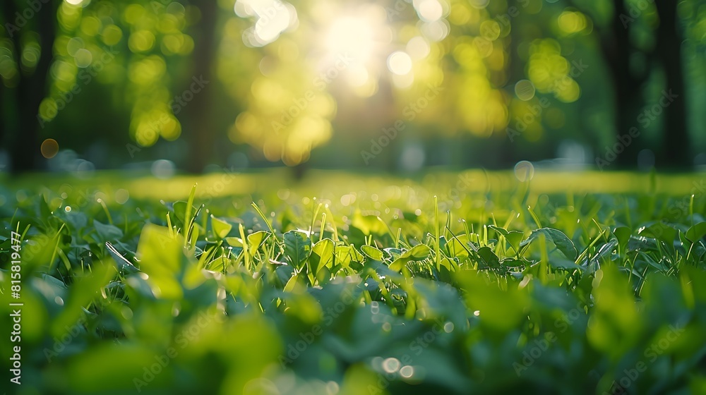 Beautiful blurred background of lush green grass in the park on sunny day. Spring or summer nature landscape with copy space.
Beautiful blurred background of lush green grass in the park on sunny day. Spring or summer nature landscape with copy space.
