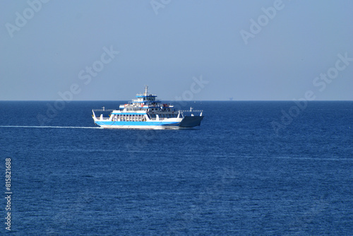 ferryboat to the island - Kavala, Greece, Aegean sea