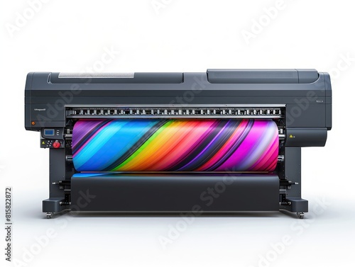  printer large-format on white background