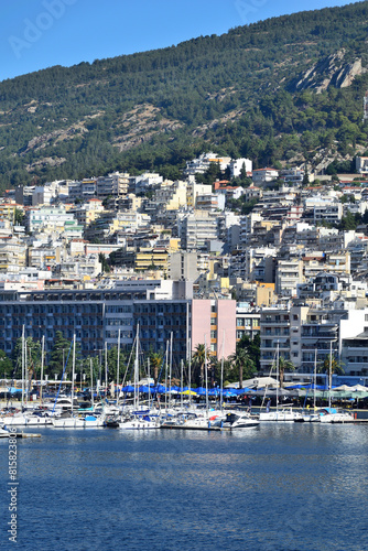 view of the town from the sea - Kavala, Greece, Aegean Sea © Constantin