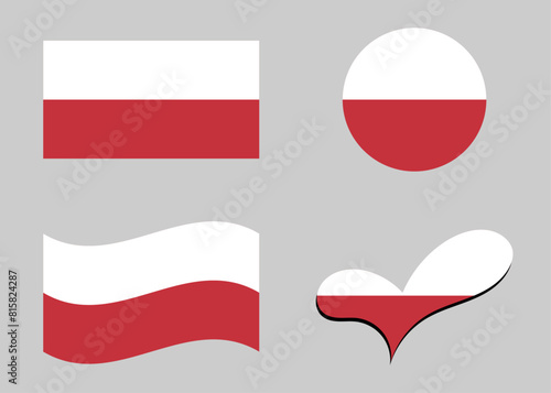 Free Download Flag of Poland. Poland flag variations. - GFXLoad