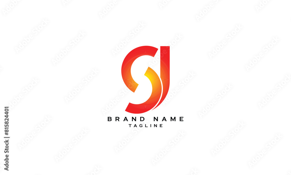 SJ, JS, Abstract initial monogram letter alphabet logo design SJ, JS, Abstract initial monogram letter alphabet logo design