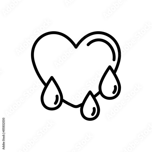 Blood donors line icon. Charity icon. Charity icon isolated on white background. Transparent background, minimalist symbol. Vector images