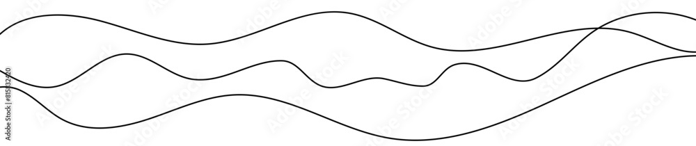 Thin curved wavy lines Thin curved wavy lines