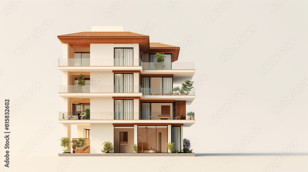 apartment building. Condominium and apartment building with symmetrical modern architecture in the city downtown. Modern apartment buildings in a green residential area in the city. spacious. apartment building. Condominium and apartment building with symmetrical modern architecture in the city downtown. Modern apartment buildings in a green residential area in the city. spacious.