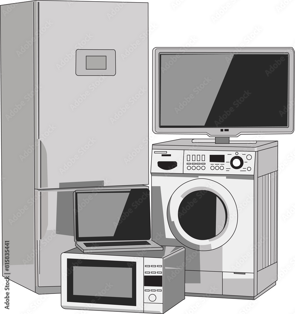 Fototapeta premium home appliances kitchen appliances