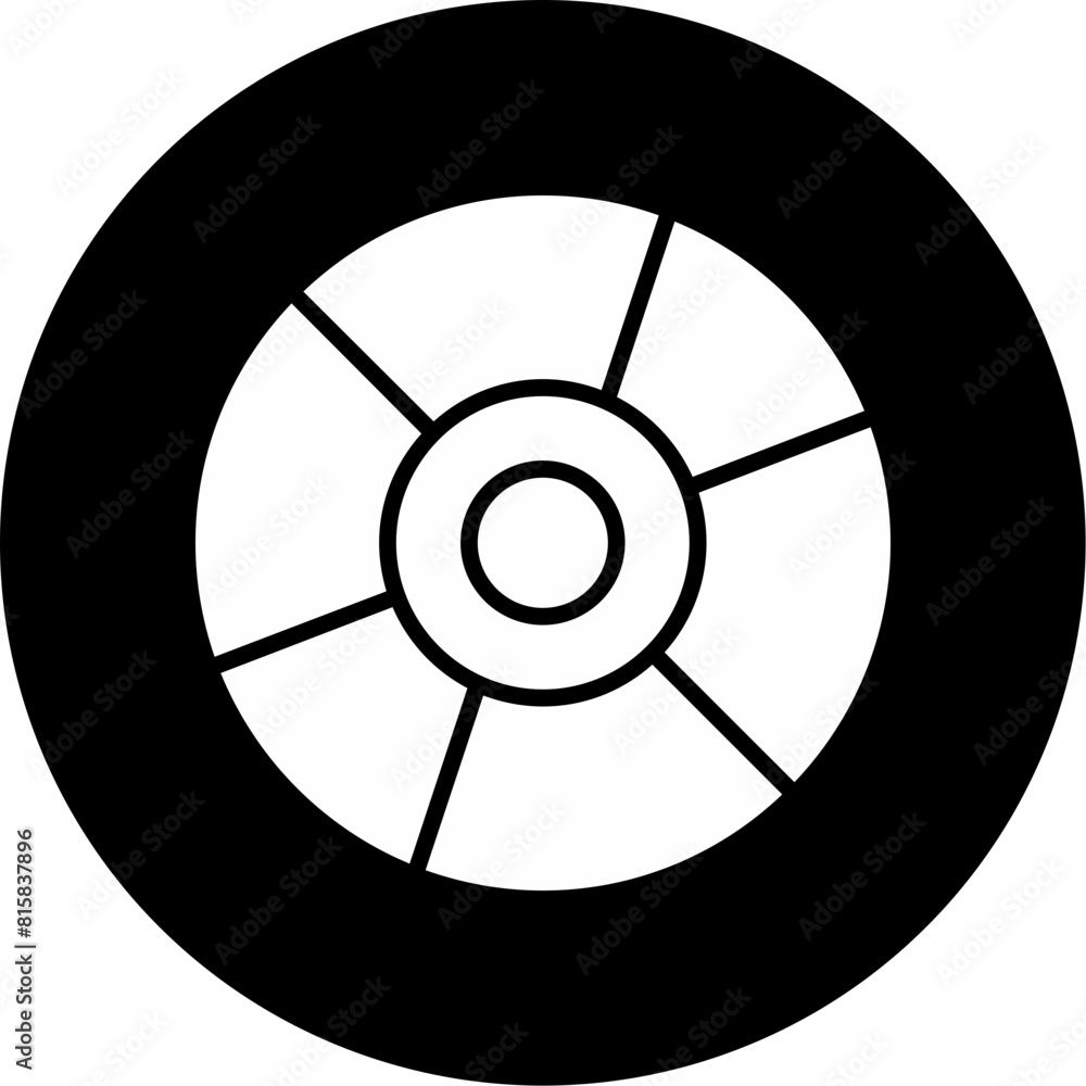 Obraz premium Disc Full Icon