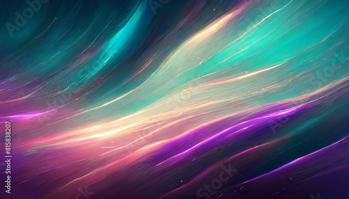 Grainy noisy light wave blue and purple gradient. Texture for decoration and design of templates, banners, backgrounds, wallpapers, posters. AI Generated