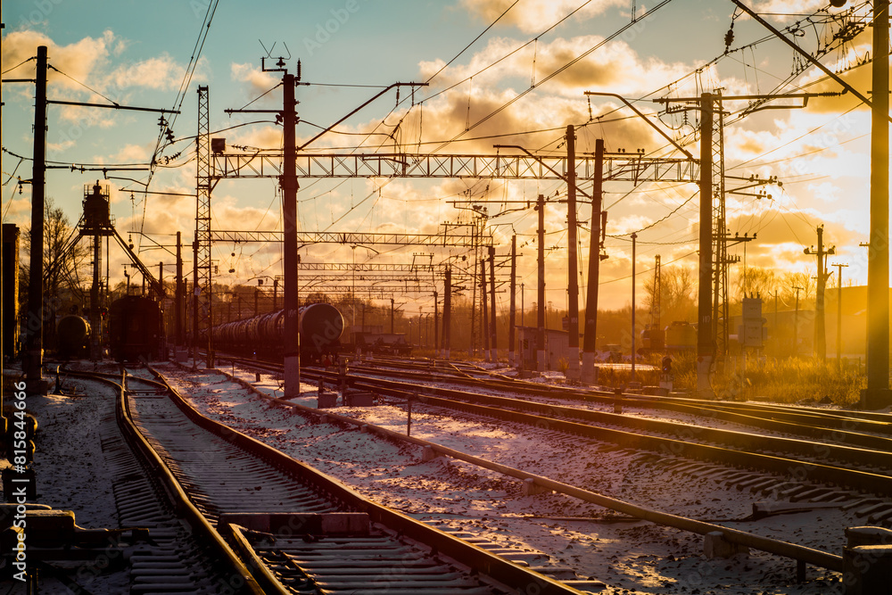 Sunset at the Railway