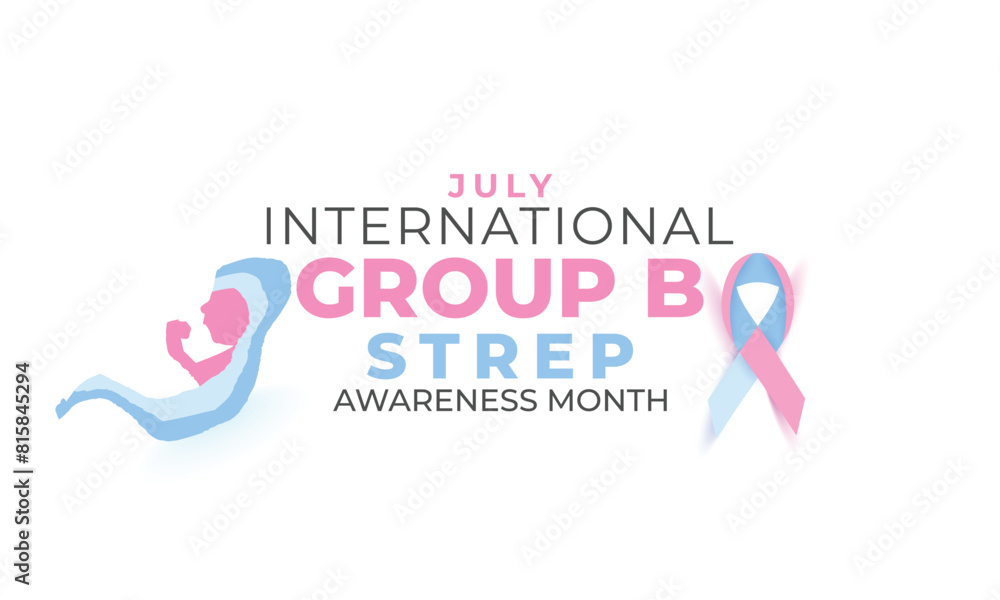 Obraz premium international group b strep awareness month. background, banner, card, poster, template. Vector illustration.