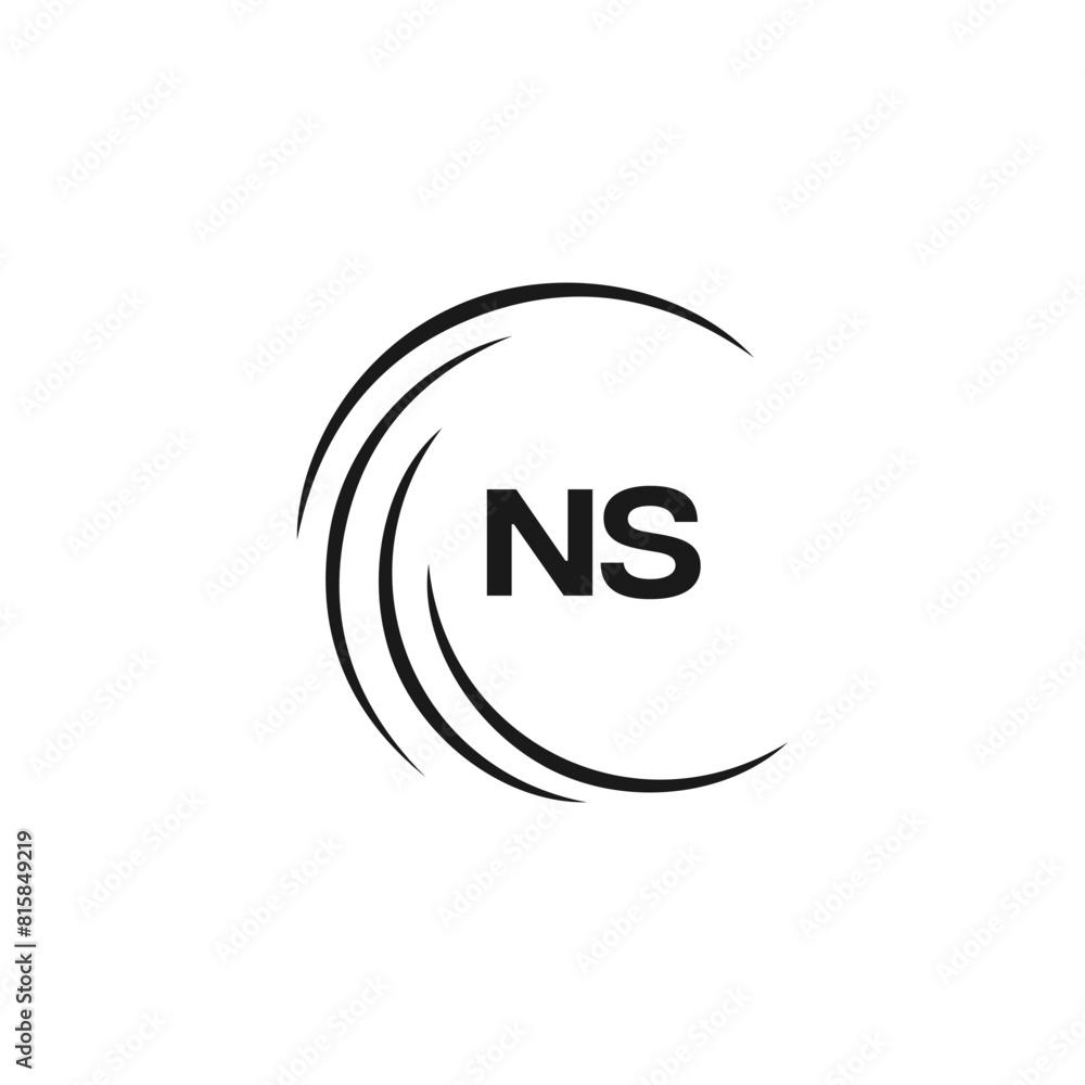 NS Letter Logo Design. Initial letters NS logo icon. Abstract letter NS N S minimal logo design template. N S Letter Design Vector with black Colors. NS logo, NS Letter Logo Design. Initial letters NS logo icon. Abstract letter NS N S minimal logo design template. N S Letter Design Vector with black Colors. NS logo,