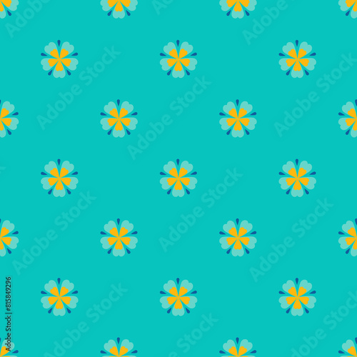 Colourful ditsy flowers print wallpaper