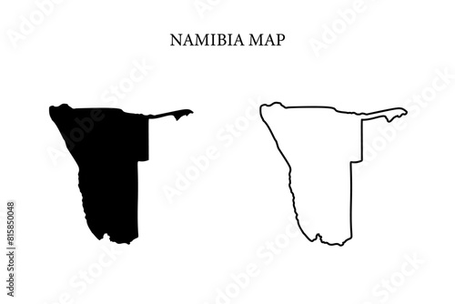 Namibia region map