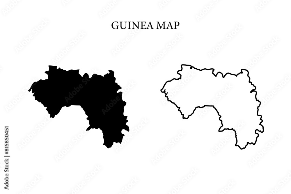 Guinea region map