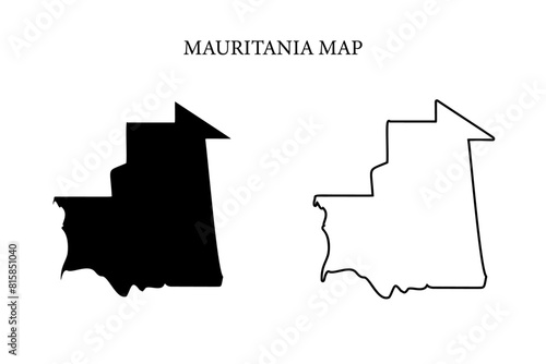 Mauritania region map