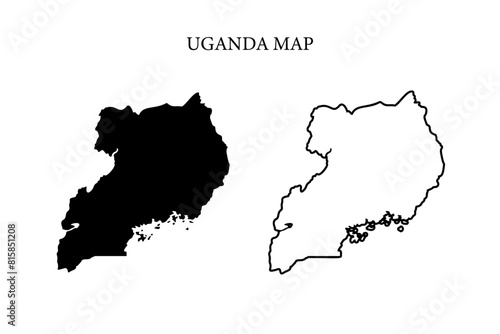 Uganda region map