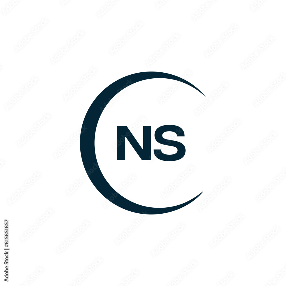 NS Letter Logo Design. Initial letters NS logo icon. Abstract letter NS N S minimal logo design template. N S Letter Design Vector with black Colors. NS logo, NS Letter Logo Design. Initial letters NS logo icon. Abstract letter NS N S minimal logo design template. N S Letter Design Vector with black Colors. NS logo,