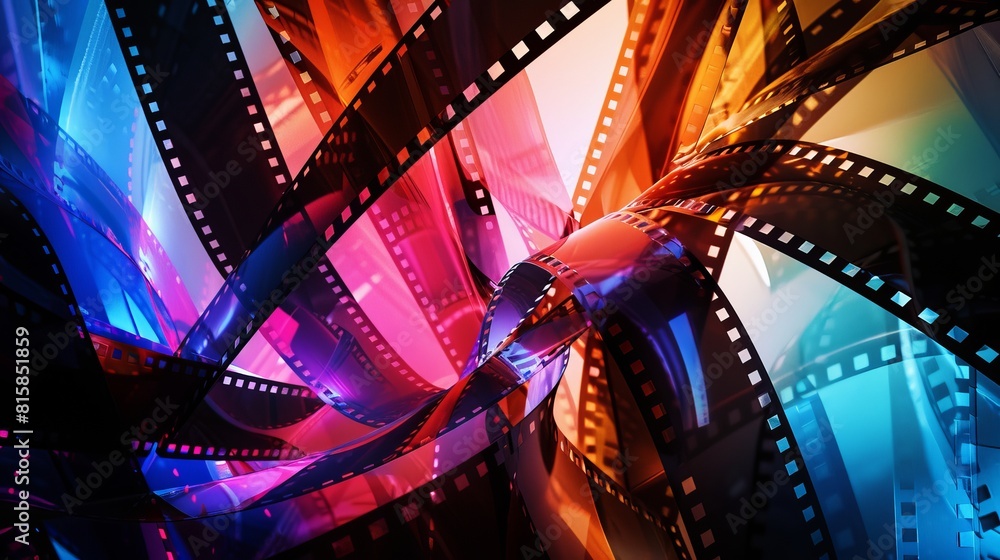 Film Strips Background For Movie And Photography Production
