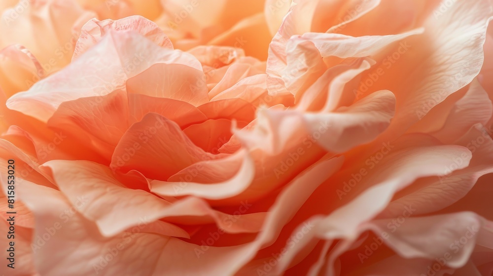 Peach Fuzz Pfirsichflaum with rose petals captured close-up