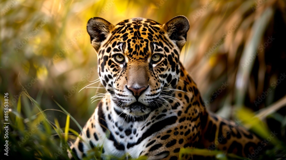 Obraz premium portrait jaguar in the jungle