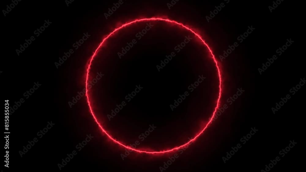 red energy glow ring, round facecam webcam border, fire frame red energy glow ring, round facecam webcam border, fire frame