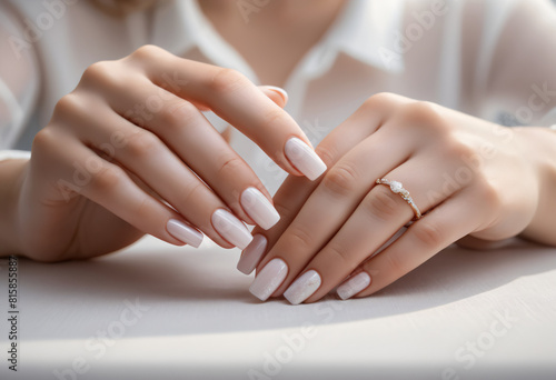 Woman hand with beauty nail