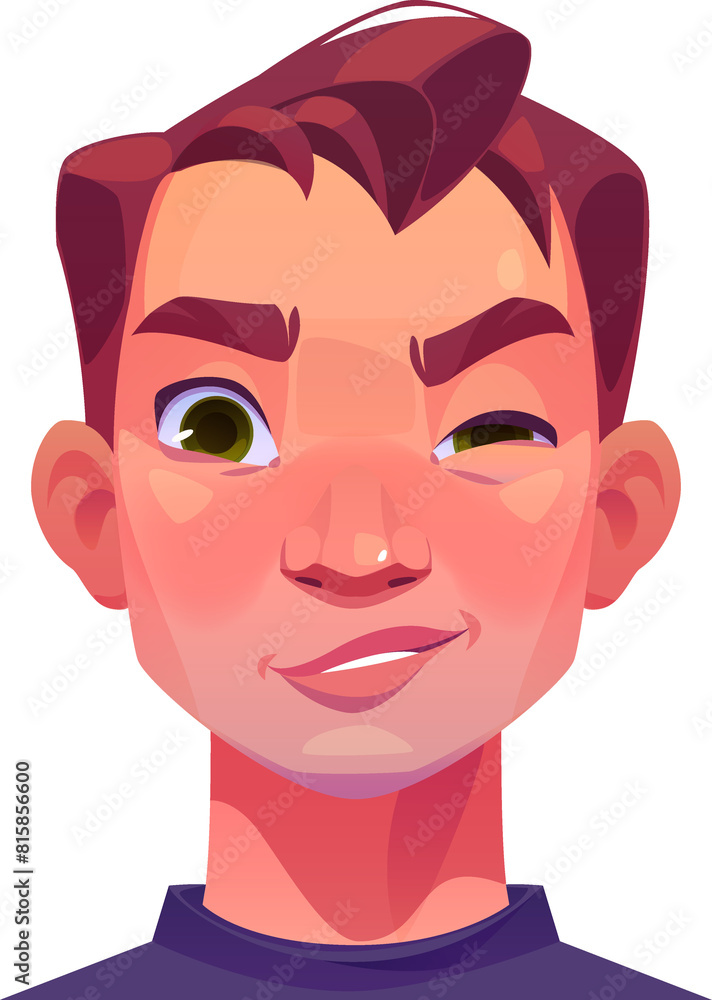 Obraz premium Man Winking Face