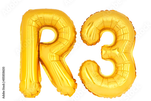 Golden word and number R3 isolate no white background.png