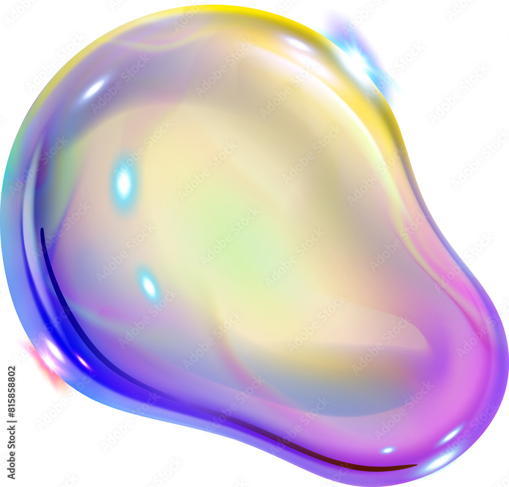 Iridescent Blob Shape