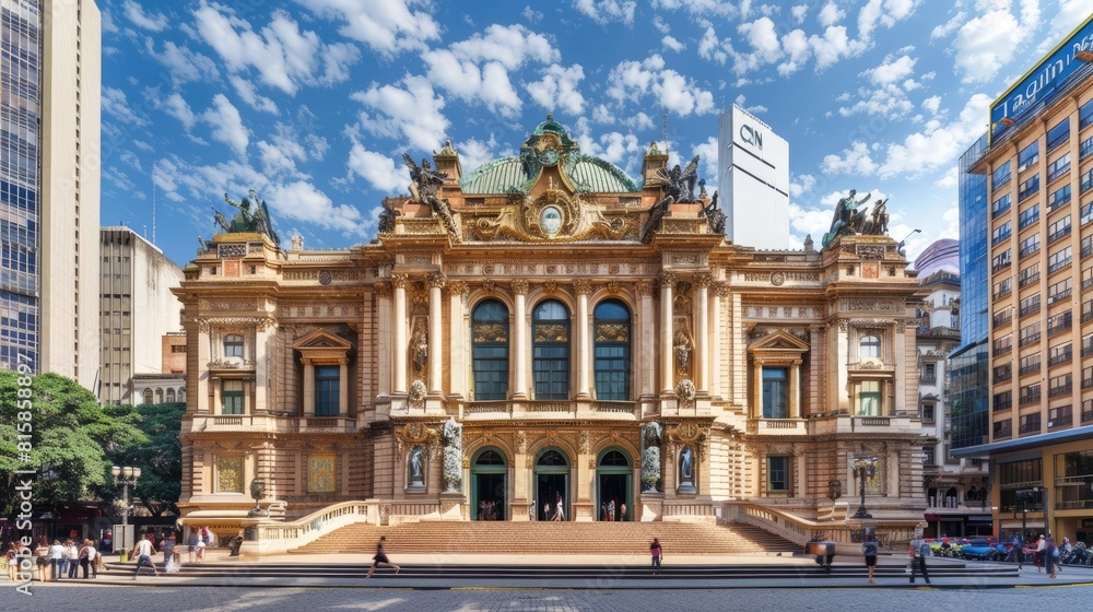 a building with stark white walls and black windows in a beige-textured historical city center, offering a street-level perspective of the facade against a backdrop of a clear sky. a building with stark white walls and black windows in a beige-textured historical city center, offering a street-level perspective of the facade against a backdrop of a clear sky.