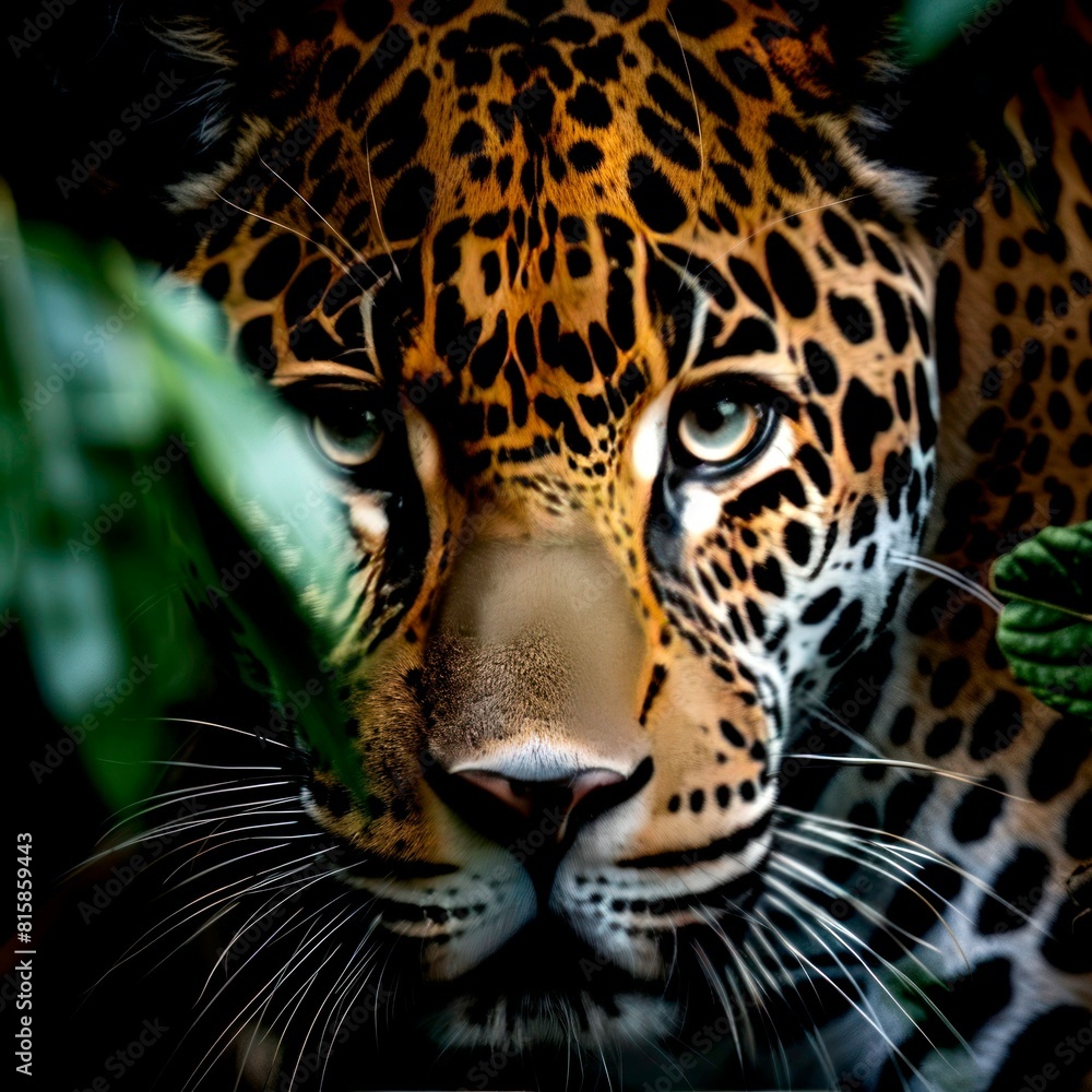 Obraz premium portrait jaguar in the jungle