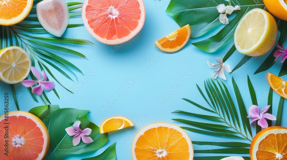 Vibrant summer offer layout with a focus on the discount and simplicity Vibrant summer offer layout with a focus on the discount and simplicity