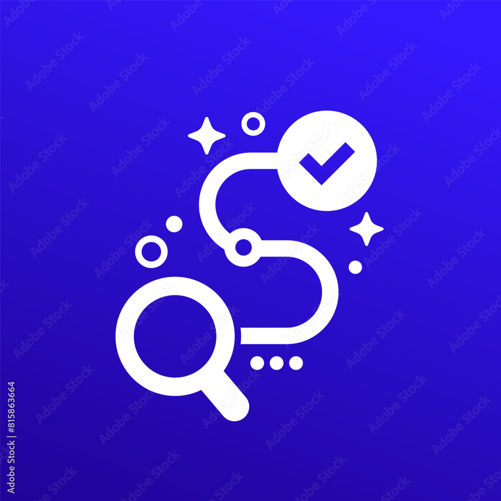 Traceability vector icon for web Traceability vector icon for web