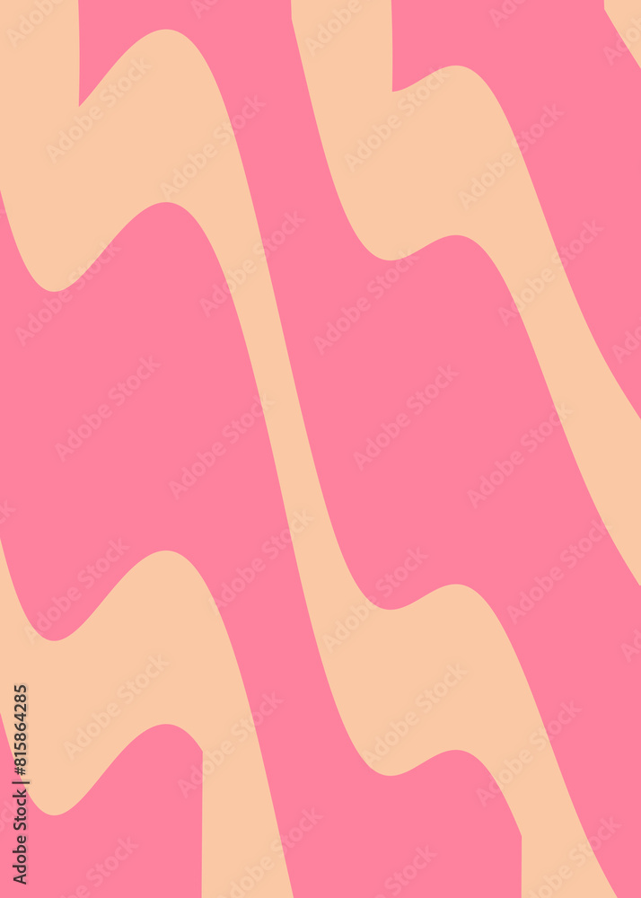 Fototapeta premium Pink and yellow abstract graphic background. Abstract poster
