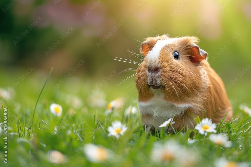 Cute adorable guinea pig close up Cute adorable guinea pig close up