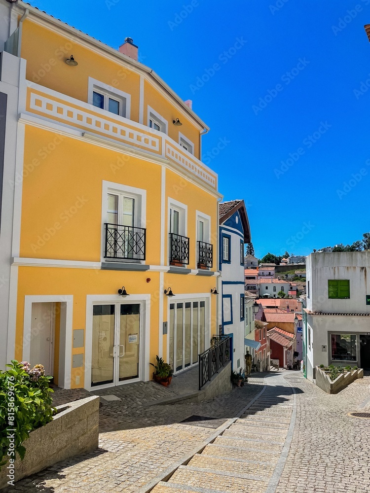 Fototapeta premium The town of Monchique is in the mountains. Portuguese historical authentic town in Serra de Monchique