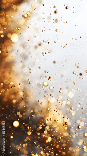 Golden explosion of sparks glittering abstract background