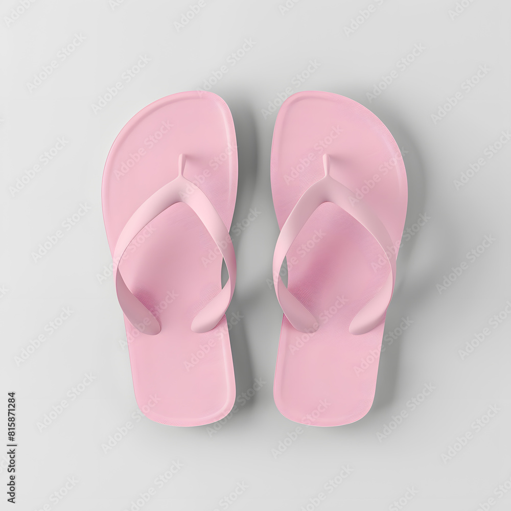 Slippers top view isolated on white background. flip-flop Slippers top view isolated on white background. flip-flop
